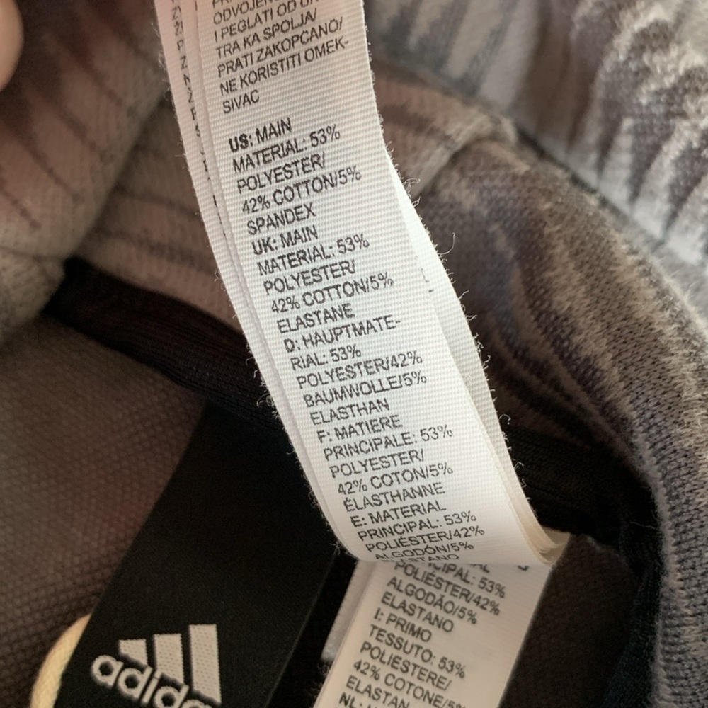 Adidas Z.N.E. Pulse Hoodie Sweatshirt Men’s Gray Heartbeat Texture BS4951 Size S - Picture 12 of 14